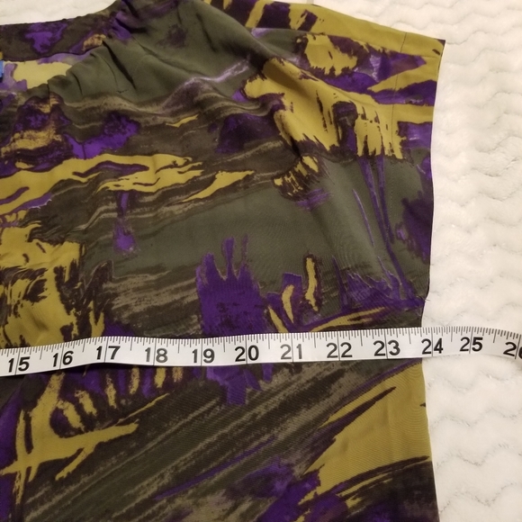 Simply Vera Vera Wang Abstract Print Cap Sleeve Shift Dress - Picture 11 of 12